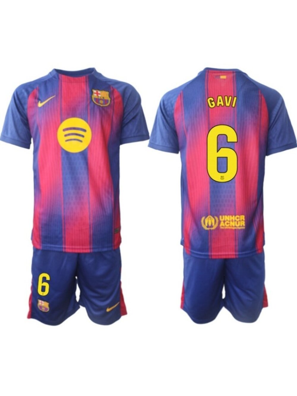 Gavi Home Soccer Jersey Suit